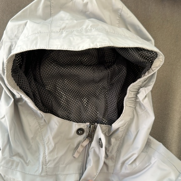 COLUMBIA Silver Gray Waterproof Hooded Jacket Kids M - Picture 8 of 16